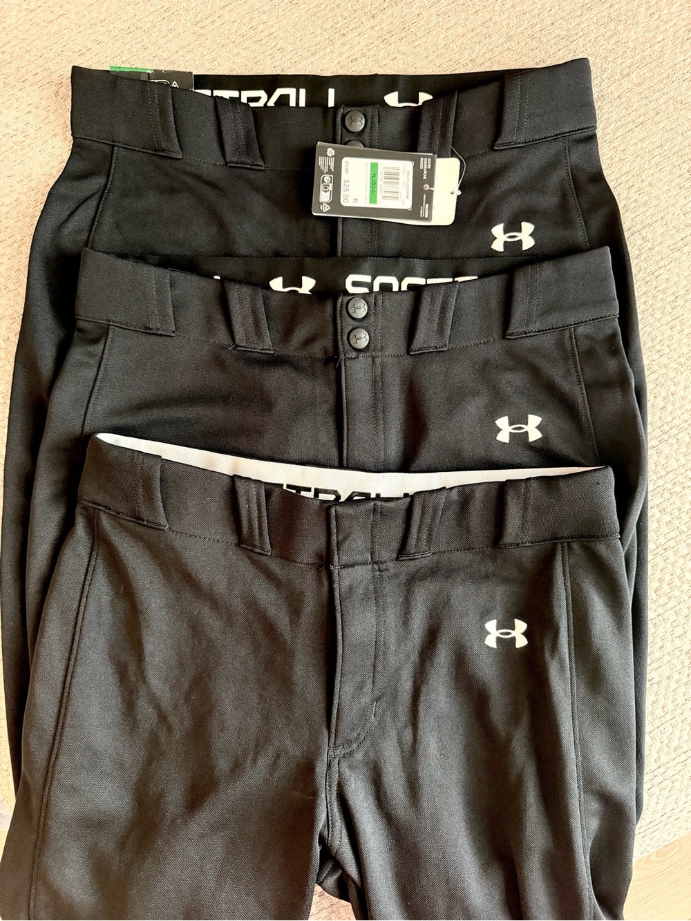 Under Armour Girl’s Black Performance Softball Pants